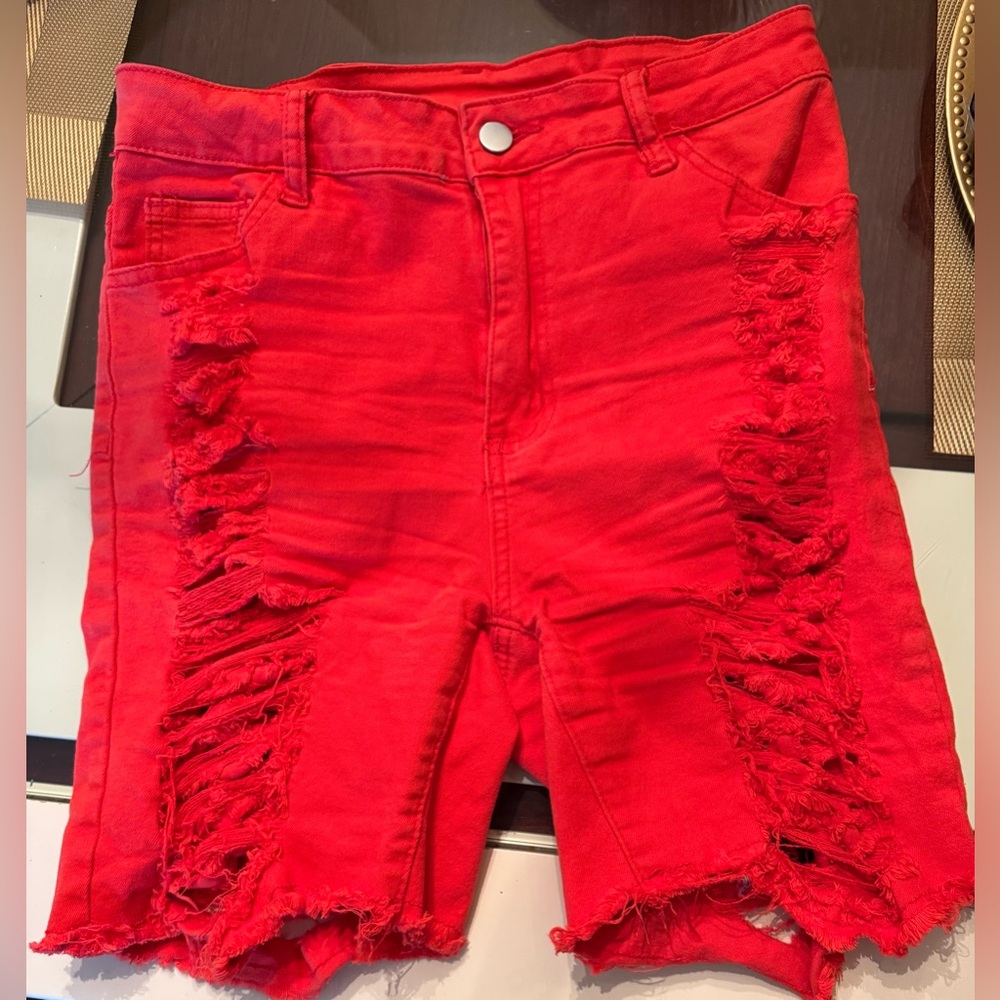 Distressed Fashion Shorts